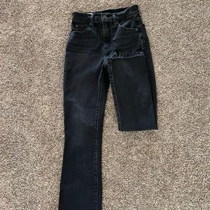 Black GAP kick high rise jeans